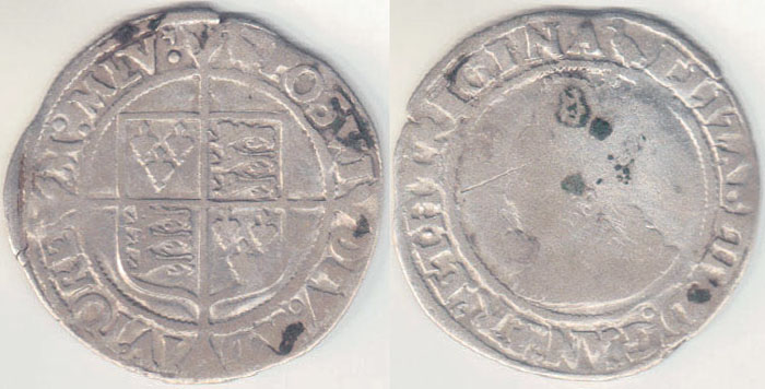 1560/61 Great Britain silver Shilling A002991